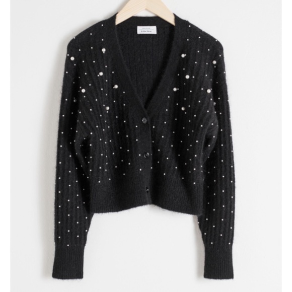 Wool Blend Pearl Cardigan | Poshmark